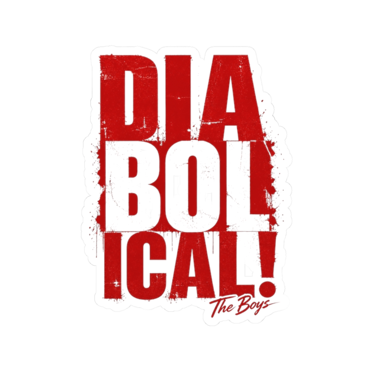 The Boys "Diabolical!" Sticker - Official stickers merchandise