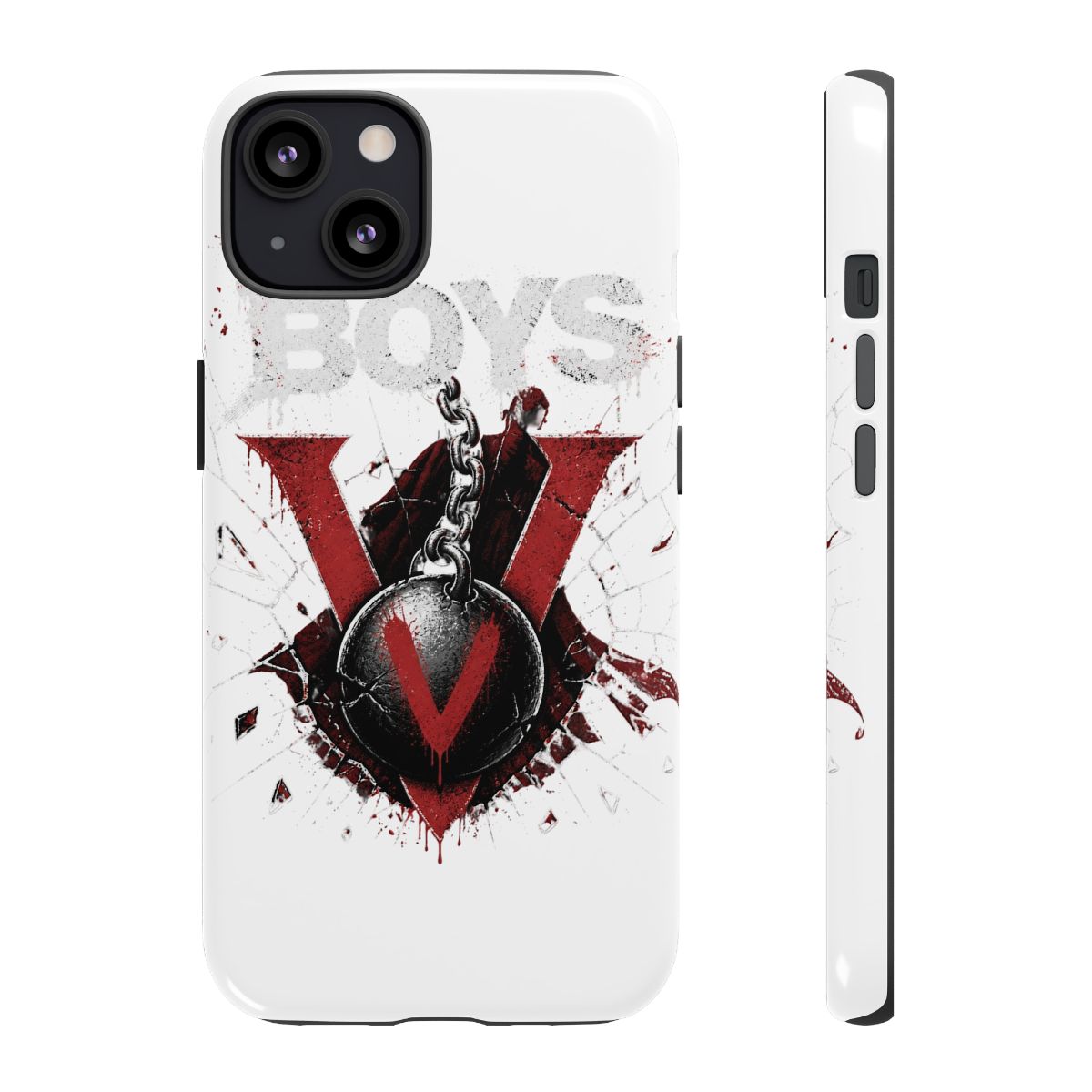 The Boys "s cape, alluding to chaos and rebellion. Text/lettering: " Phone Case - Official phone-cases merchandise