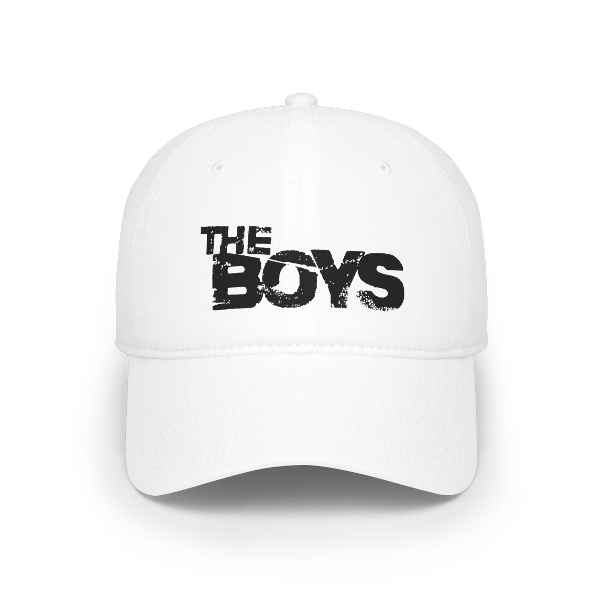 The Boys distressed logo Baseball Cap | TV show merchandise, embroidered hat | The Boys - alternate angle 2, merchandise