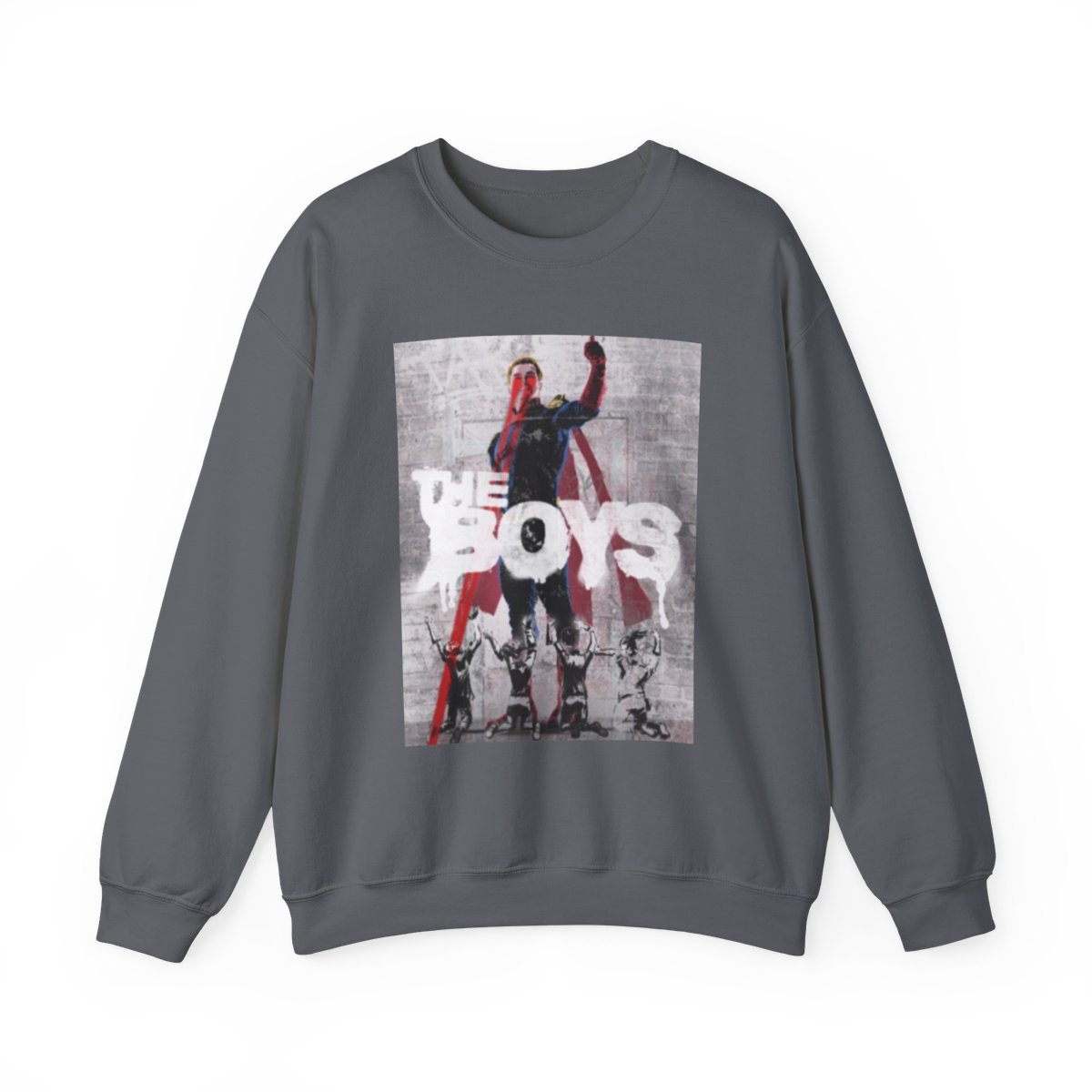 The Boys graphic sweatshirt | TV series character collage crewneck | The Boys - alternate angle 3, merchandise
