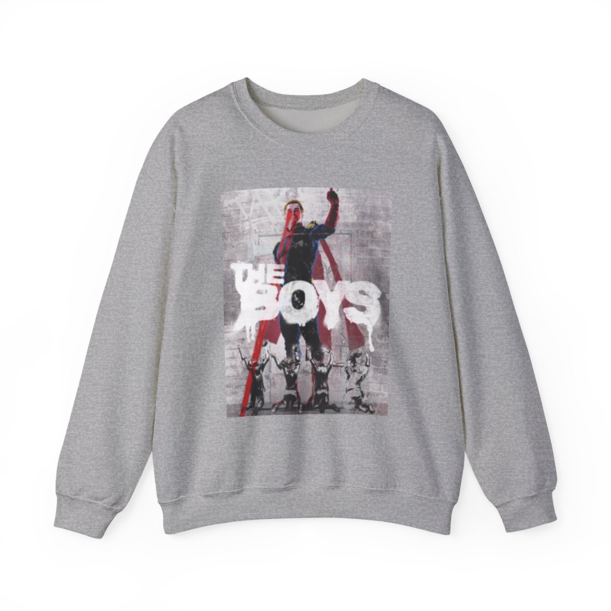 The Boys graphic sweatshirt | TV series character collage crewneck | The Boys - alternate angle 2, merchandise