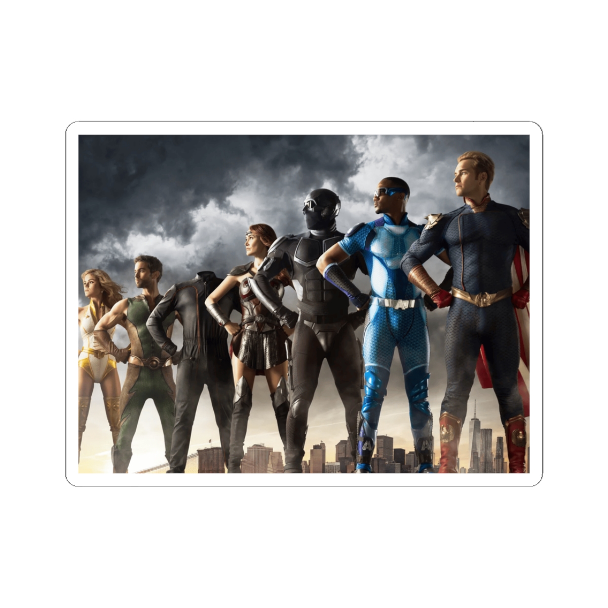 Superhero Team Lineup Kiss-Cut Stickers | Vinyl Sticker | The Boys
